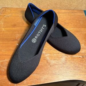 Rothy’s black flats shoes slip ons
